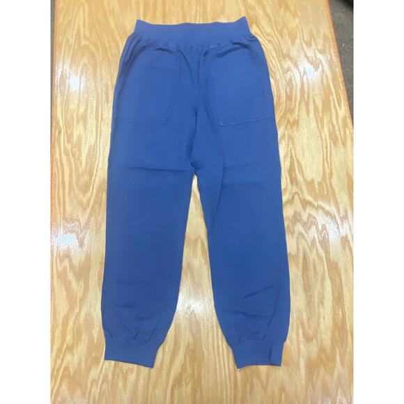 Faherty Jogger Pants Women's Size XS Blue Elastic Waist Slash Pockets Casual B47 - Picture 1 of 4